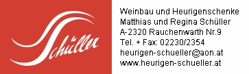 Weinbau und Heurigenschenke Matthias und Regina Schüller